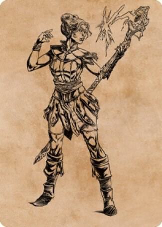 Neera, Wild Mage Art Card [Art Series: Commander Legends: Battle for Baldur's Gate] 74