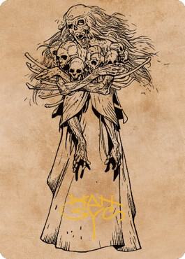 Myrkul, Lord of Bones Art Card (73/81) (Gold-Stamped Signature) [Art Series: Commander Legends: Battle for Baldur's Gate] 73