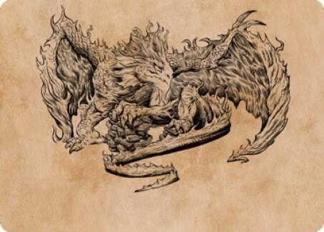 Miirym, Sentinel Wyrm Art Card [Art Series: Commander Legends: Battle for Baldur's Gate] 71