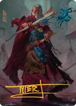 Elminster Art Card (64/81) (Gold-Stamped Signature) [Art Series: Commander Legends: Battle for Baldur's Gate] 64