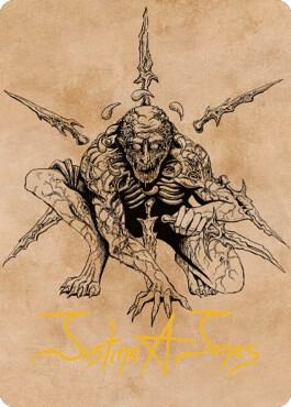 Bhaal, Lord of Murder Art Card (Gold-Stamped Signature) [Art Series: Commander Legends: Battle for Baldur's Gate] 63