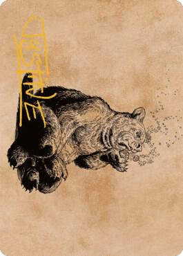 Wilson, Refined Grizzly Art Card (Gold-Stamped Signature) [Art Series: Commander Legends: Battle for Baldur's Gate] 60
