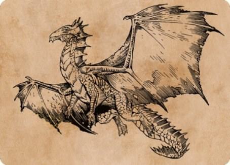 Ancient Bronze Dragon Art Card (58/81) [Art Series: Commander Legends: Battle for Baldur's Gate] 58