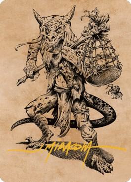 Taunting Kobold Art Card (Gold-Stamped Signature) [Art Series: Commander Legends: Battle for Baldur's Gate] 57