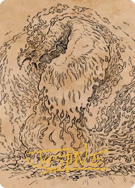 Nemesis Phoenix Art Card (Gold-Stamped Signature) [Art Series: Commander Legends: Battle for Baldur's Gate] 56