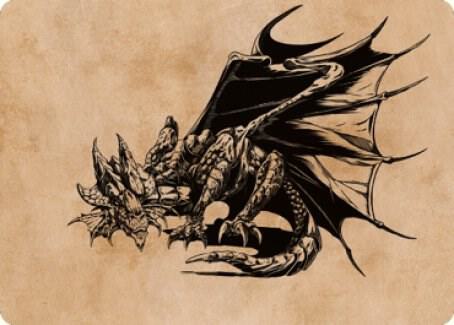 Ancient Copper Dragon Art Card (52/81) [Art Series: Commander Legends: Battle for Baldur's Gate] 52