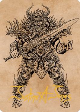 Sarevok, Deathbringer Art Card (Gold-Stamped Signature) [Art Series: Commander Legends: Battle for Baldur's Gate] 50