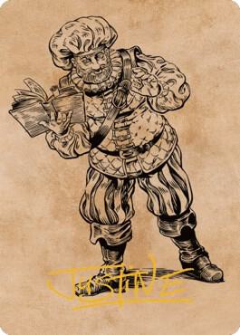 Volo, Itinerant Scholar Art Card (Gold-Stamped Signature) [Art Series: Commander Legends: Battle for Baldur's Gate] 48