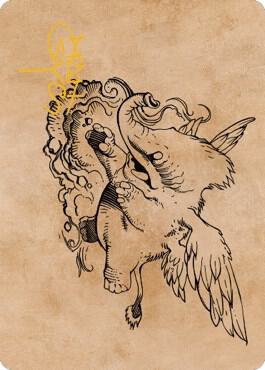 Lulu, Loyal Hollyphant Art Card (Gold-Stamped Signature) [Art Series: Commander Legends: Battle for Baldur's Gate] 46