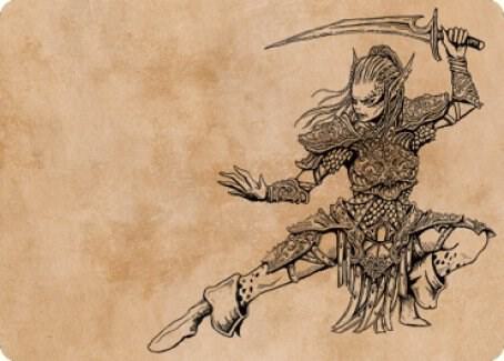 Lae'zel, Vlaakith's Champion Art Card [Art Series: Commander Legends: Battle for Baldur's Gate] 45