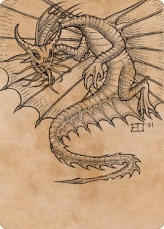Ancient Gold Dragon Art Card (44/81) [Art Series: Commander Legends: Battle for Baldur's Gate] 44