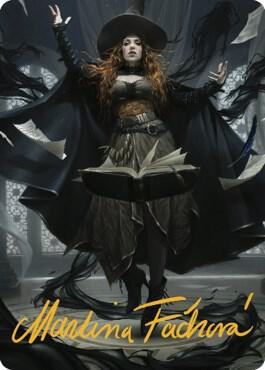 Tasha, the Witch Queen Art Card (41/81) (Gold-Stamped Signature) [Art Series: Commander Legends: Battle for Baldur's Gate] 41