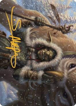 Owlbear Shepherd Art Card (Gold-Stamped Signature) [Art Series: Commander Legends: Battle for Baldur's Gate] 35