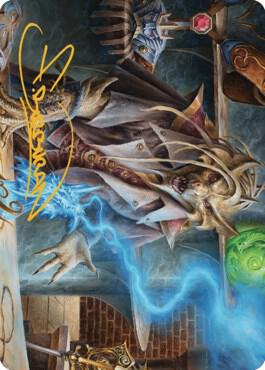 Renari, Merchant of Marvels Art Card (Gold-Stamped Signature) [Art Series: Commander Legends: Battle for Baldur's Gate] 30