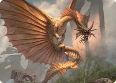 Ancient Gold Dragon Art Card (28/81) [Art Series: Commander Legends: Battle for Baldur's Gate] 28
