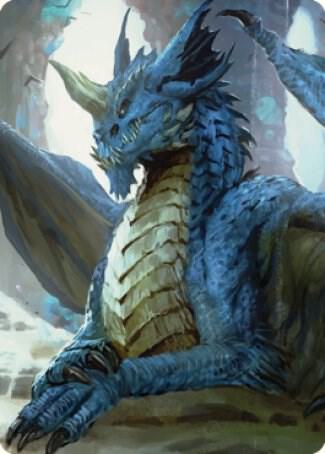 Young Blue Dragon Art Card [Art Series: Commander Legends: Battle for Baldur's Gate] 27