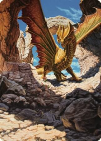 Ancient Brass Dragon Art Card (2/81) [Art Series: Commander Legends: Battle for Baldur's Gate] 2