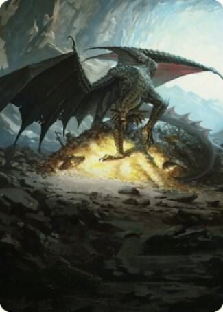 Ancient Copper Dragon Art Card (4/81) [Art Series: Commander Legends: Battle for Baldur's Gate] 4