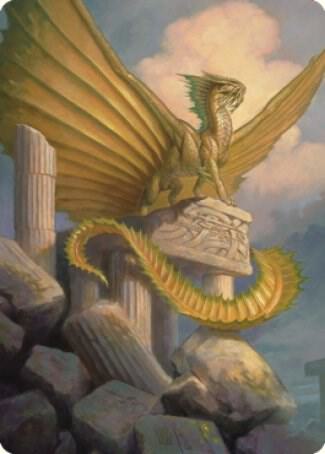 Ancient Gold Dragon Art Card (5/81) [Art Series: Commander Legends: Battle for Baldur's Gate] 5