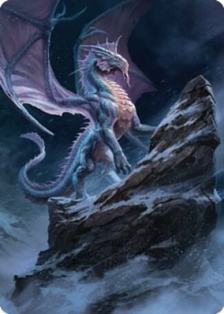 Ancient Silver Dragon Art Card (6/81) [Art Series: Commander Legends: Battle for Baldur's Gate] 6