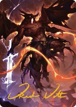 Balor Art Card (Gold-Stamped Signature) [Art Series: Commander Legends: Battle for Baldur's Gate] 7