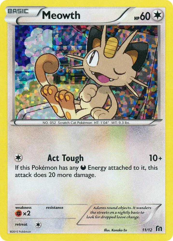 Meowth - 11/12 [McDonald's Promos 2016] 011/012