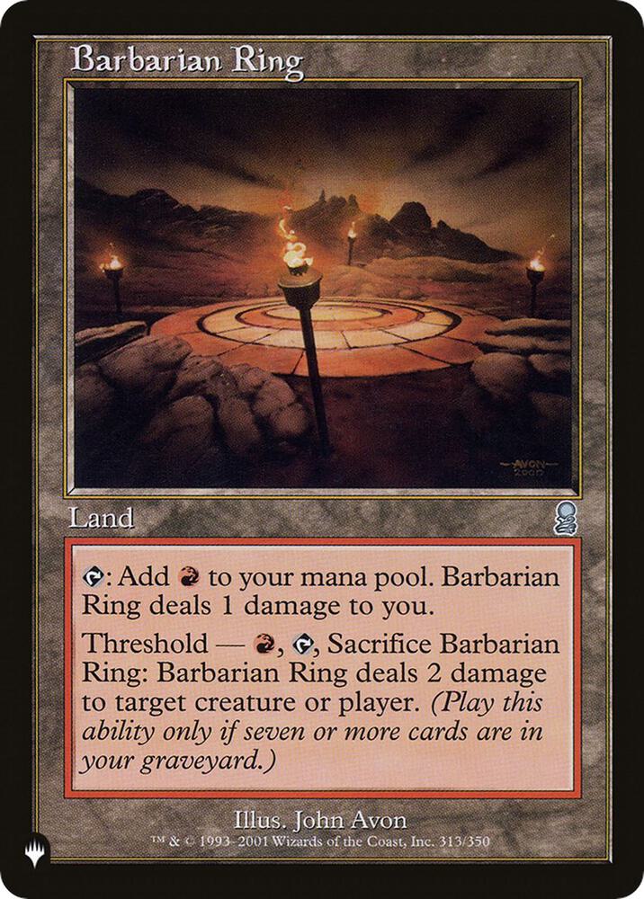 Barbarian Ring [The List Reprints] 313/350