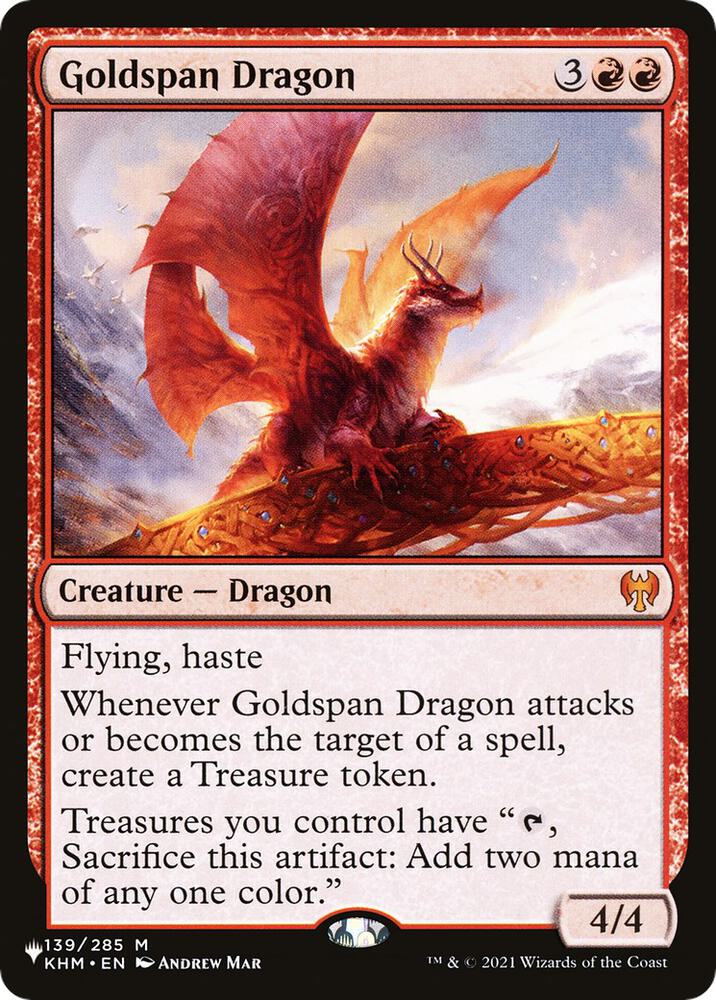 Goldspan Dragon [The List Reprints] 139/285