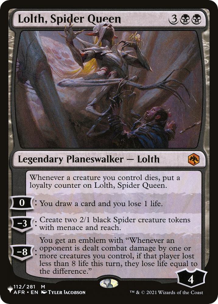 Lolth, Spider Queen [The List Reprints] 112/281