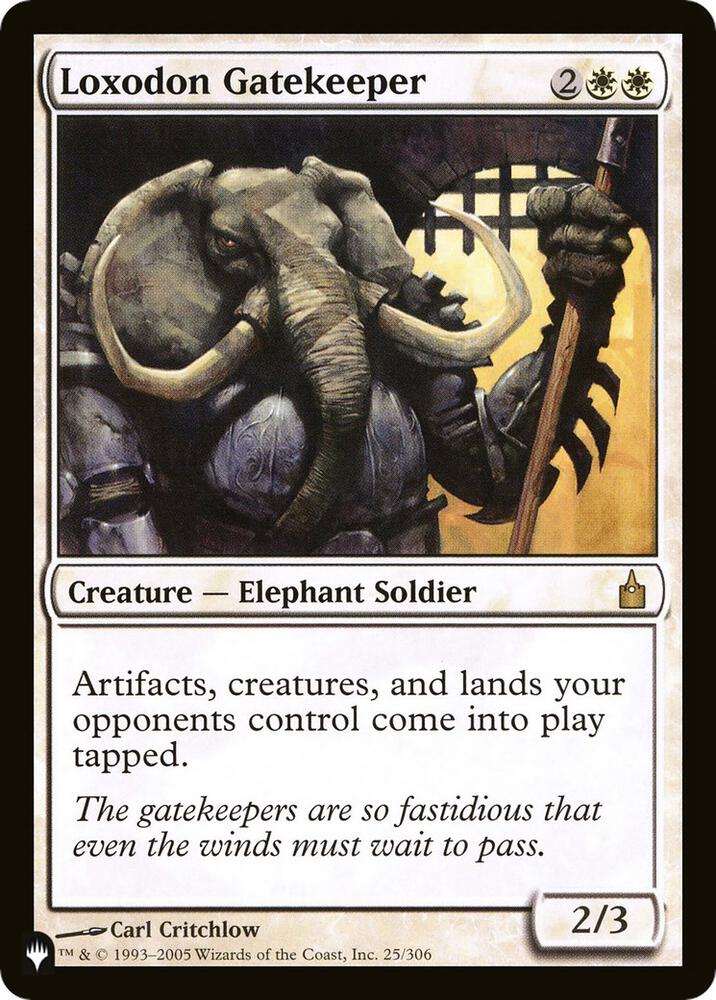 Loxodon Gatekeeper [The List Reprints] 25/306