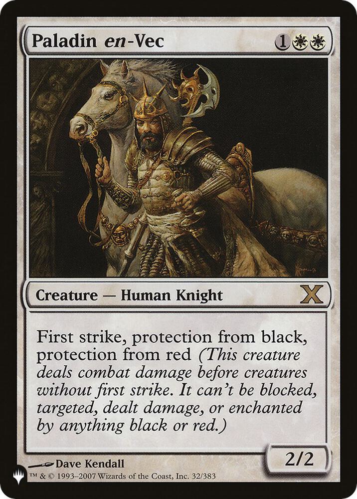 Paladin en-Vec [The List Reprints] 32/383