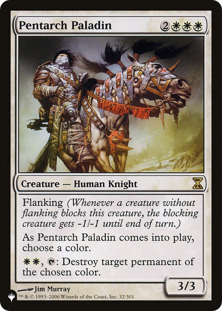 Pentarch Paladin [The List Reprints] 32/301