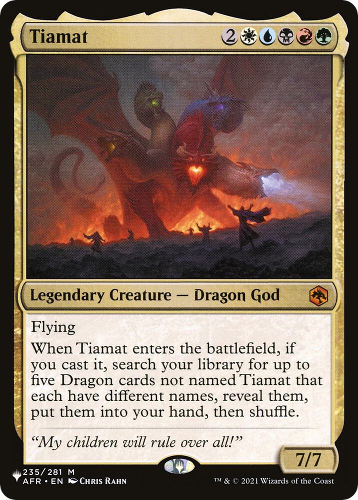 Tiamat [The List Reprints] 235/281
