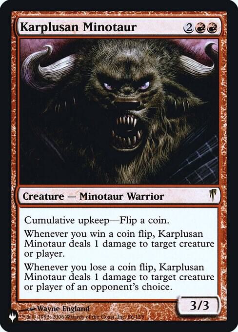 Karplusan Minotaur [The List Reprints] 86