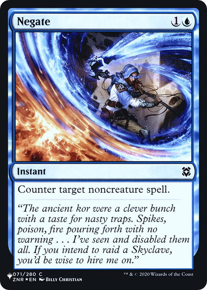 Negate (ZNR) [The List Reprints] 71