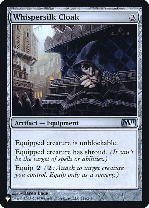 Whispersilk Cloak (M11) [The List Reprints] 221