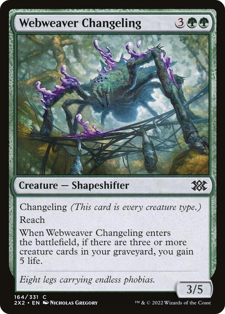Webweaver Changeling [Double Masters 2022] 164