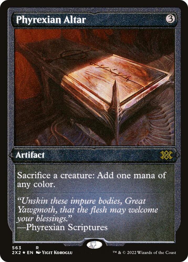 Phyrexian Altar (Foil Etched) [Double Masters 2022] 563