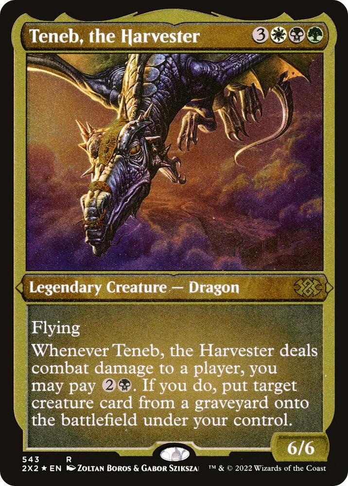 Teneb, the Harvester (Foil Etched) [Double Masters 2022] 543