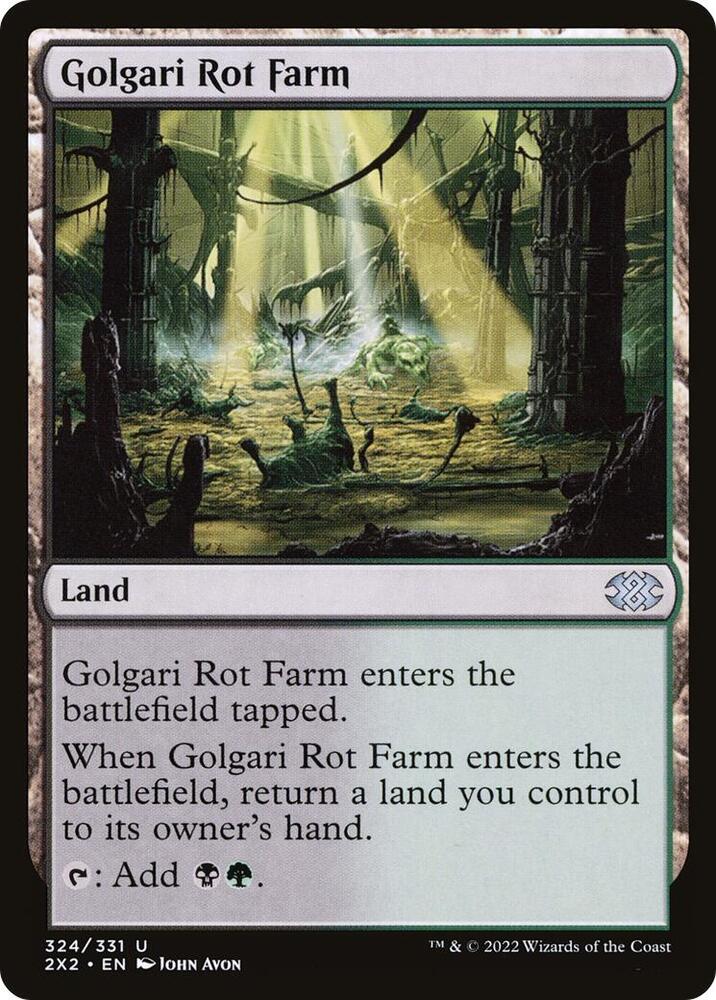 Golgari Rot Farm [Double Masters 2022] 324