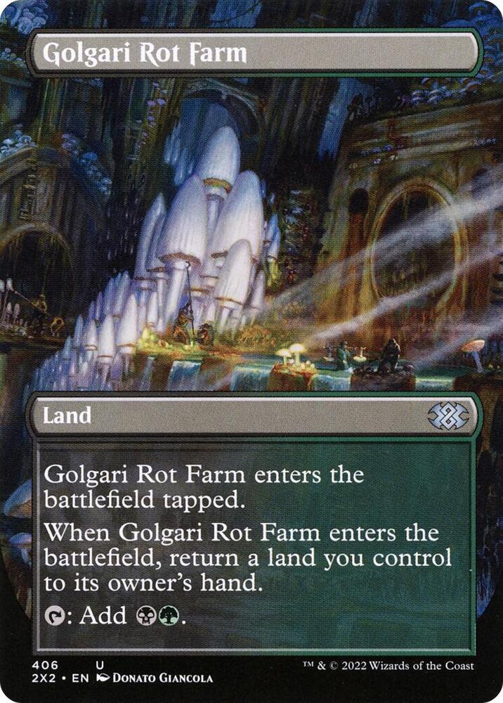Golgari Rot Farm (Borderless) [Double Masters 2022] 406