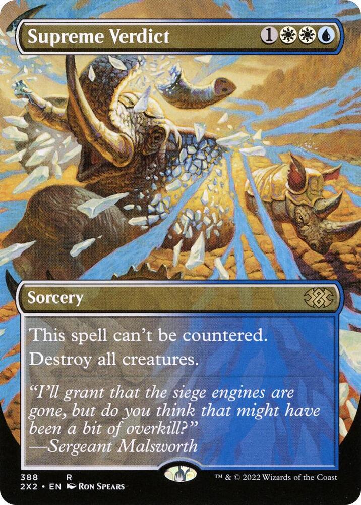 Supreme Verdict (Borderless) [Double Masters 2022] 388