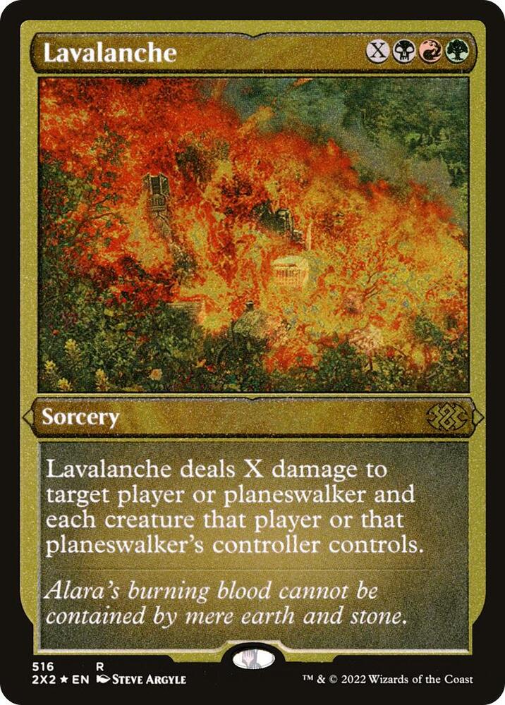 Lavalanche (Foil Etched) [Double Masters 2022] 516