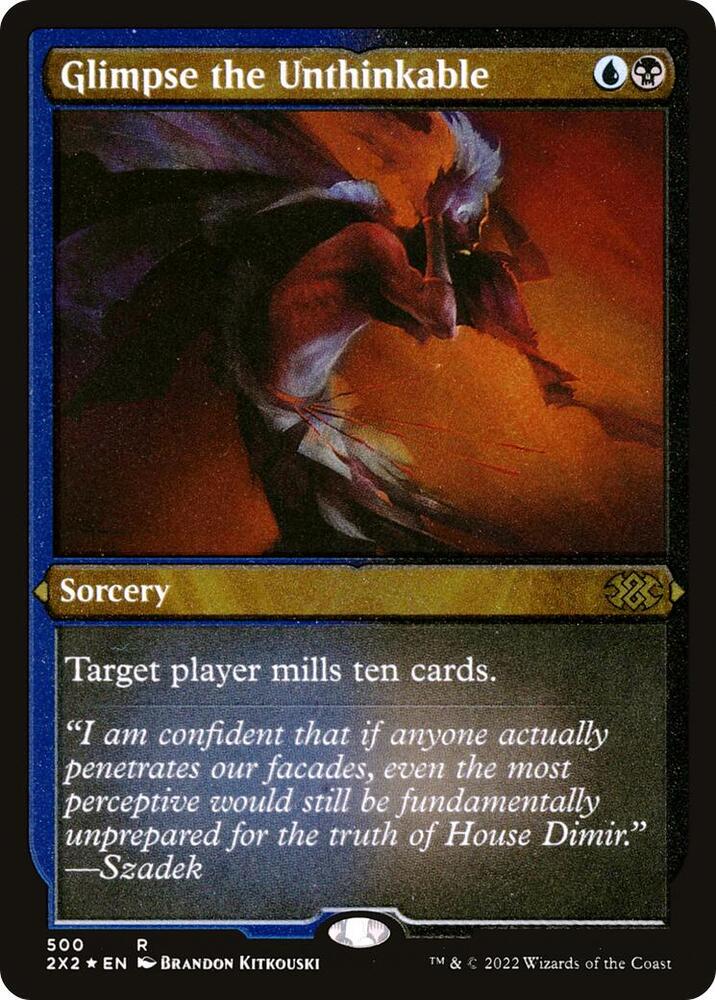 Glimpse the Unthinkable (Foil Etched) [Double Masters 2022] 500