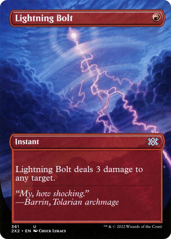 Lightning Bolt (Borderless) [Double Masters 2022] 361
