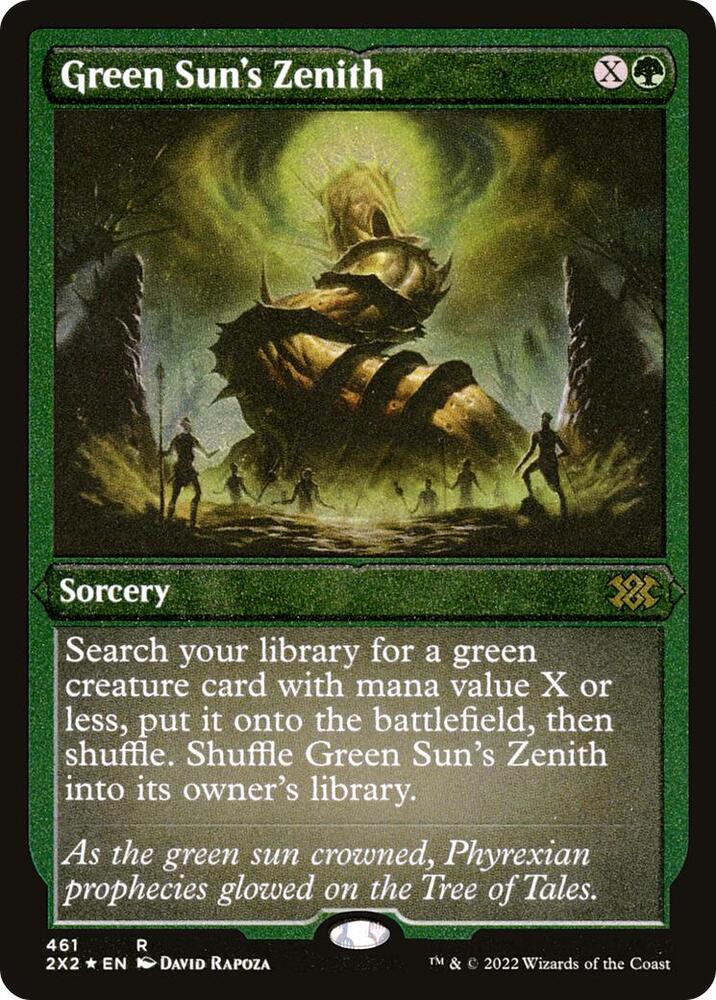 Green Sun's Zenith (Foil Etched) [Double Masters 2022] 461