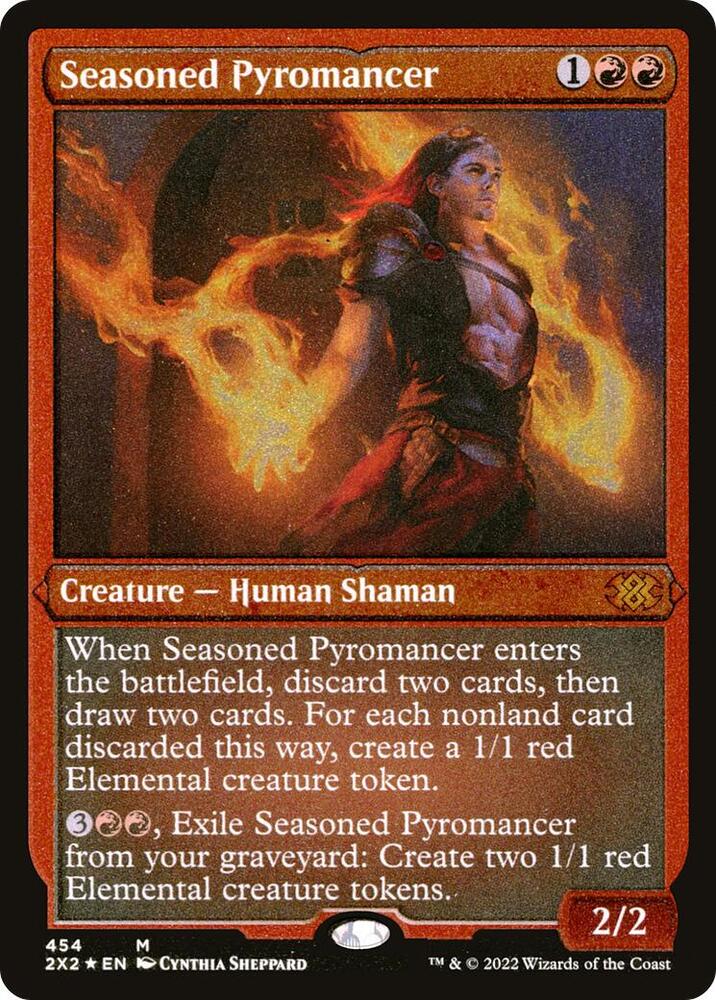 Seasoned Pyromancer (Foil Etched) [Double Masters 2022] 454
