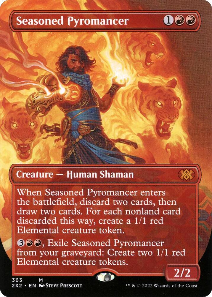 Seasoned Pyromancer (Borderless) [Double Masters 2022] 363