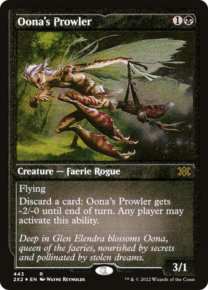 Oona's Prowler (Foil Etched) [Double Masters 2022] 443