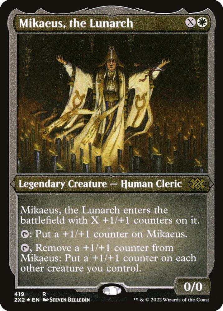 Mikaeus, the Lunarch (Foil Etched) [Double Masters 2022] 419